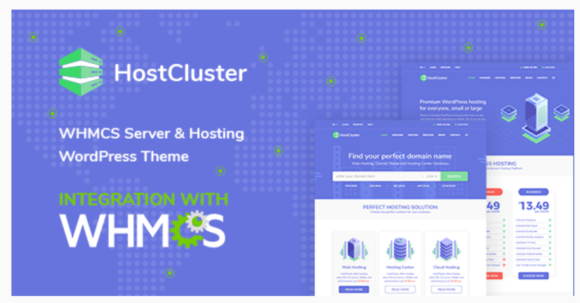 HostCluster - WHMCS Hosting WordPress Theme