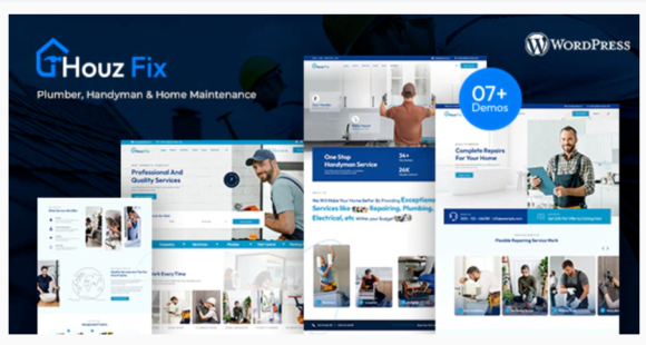 HouzFix - Plumber, Handyman Services WordPress Theme