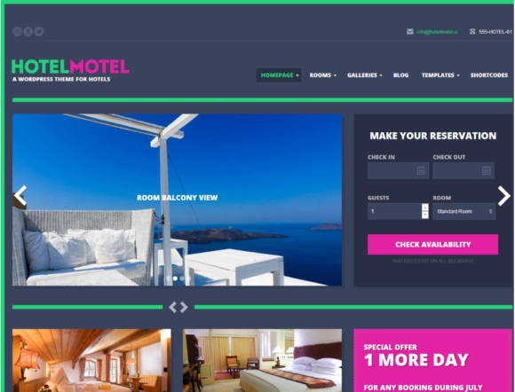 HotelMotel WordPress Theme