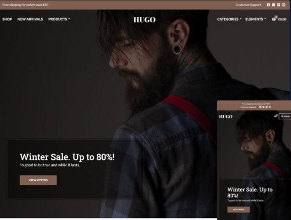 Hugo Wordpress Theme