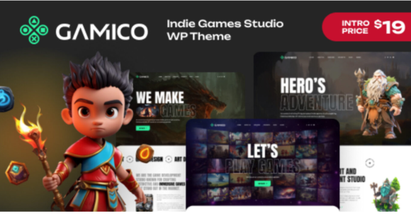 Gamico – Indie Games Studio WordPress Theme