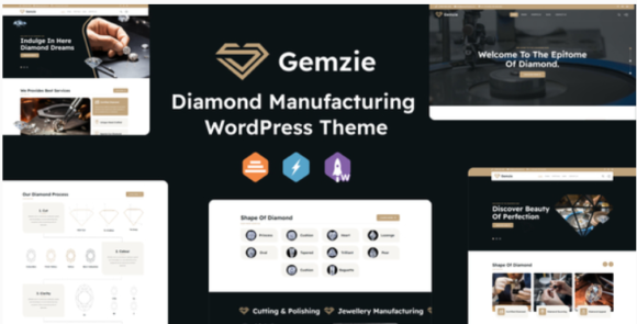 Gemzie - Diamond Manufacturing WordPress Theme