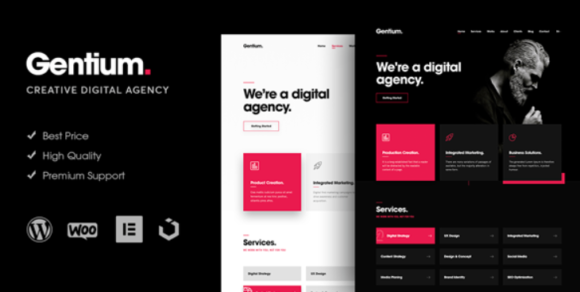 Gentium – A Creative Digital Agency WordPress Theme