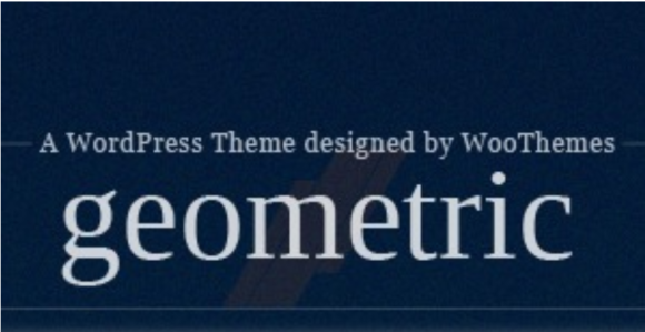 Geometric WordPress theme design