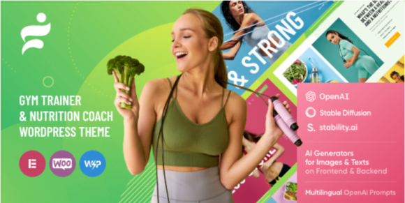 Glare - Dietitian & Health Fitness Coach WordPress Theme