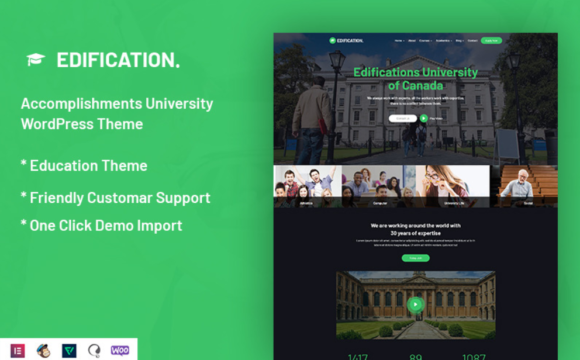 Edification - Accomplishments University WordPress Theme