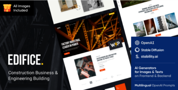 Edifice - Construction & Building Architecture WordPress Theme