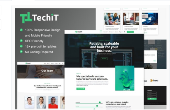 TechIT - Tech Company Elementor Template Kit