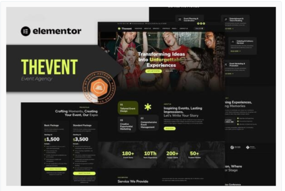 Thevent - Event Agency Elementor Template Kit