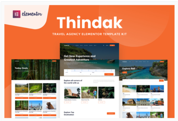 Thindak - Travel Agency Elementor Template Kit