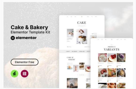 Tiffa - Cake & Bakery Elementor Template Kit