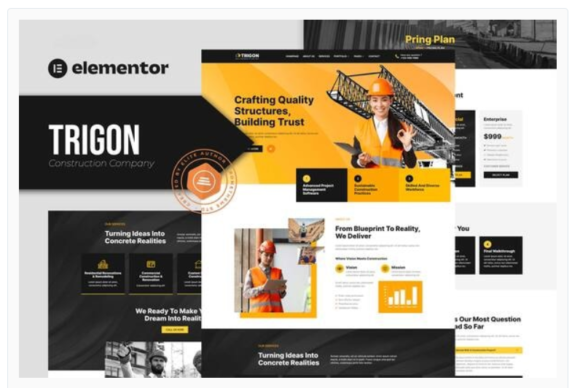Trigon - Construction Elementor Template Kit