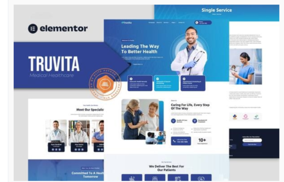 Truvita - Medical Healthcare Elementor Template Kit