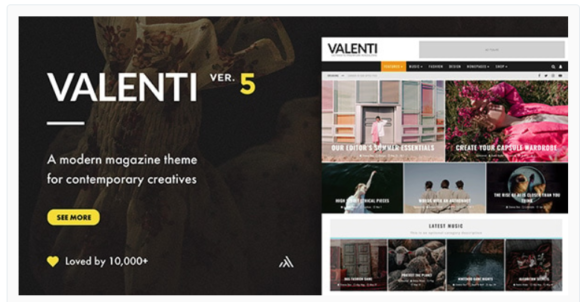 Valenti - WordPress HD Review Magazine News Theme