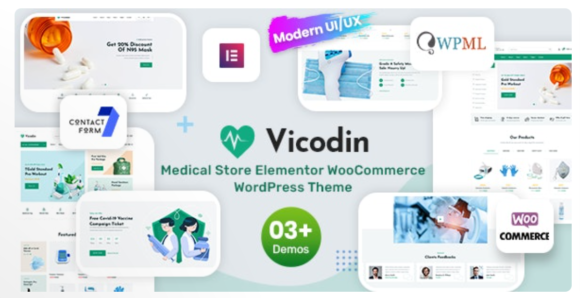 Vicodin – Medical Store WordPress Theme