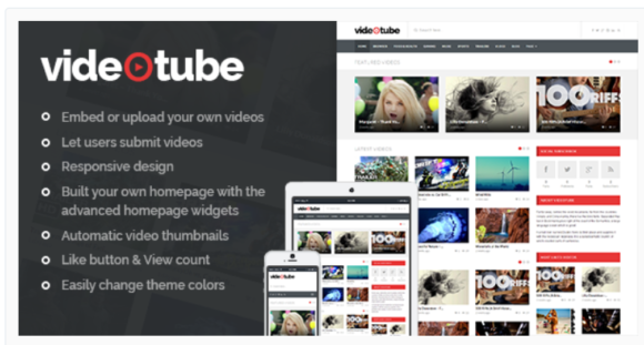 VideoTube - Responsive Video WordPress Theme