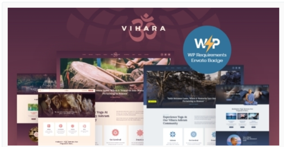 Vihara | Ashram Oriental Buddhist Temple WordPress Theme