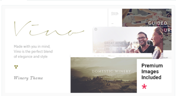 Vino - A Refined Winery, Wine Bar and Vineyard Theme