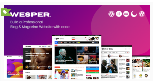 Wesper - WordPress Theme for Blogs & Magazines