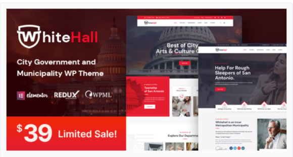White Hall - Municipal and Government WordPress Theme
