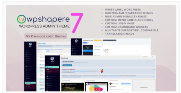Wordpress Admin Theme - WPShapere