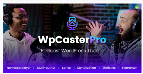 WpCasterPro - Podcast WordPress Theme