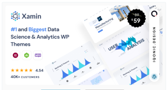 Xamin - Data Science & Analytics SaaS WordPress Theme