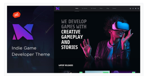 Xion - Indie Game Developer WordPress Theme