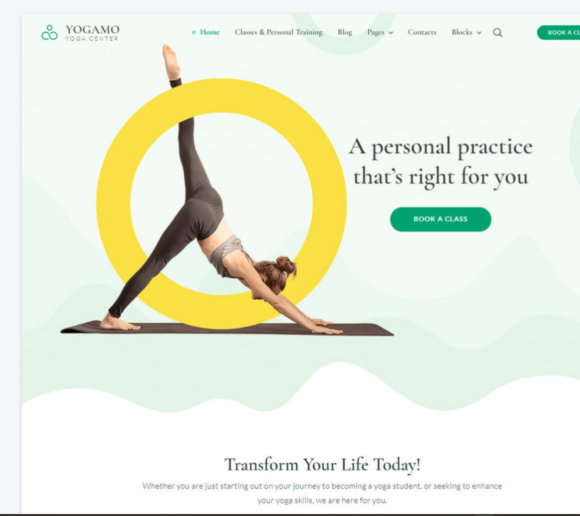 Yogamo – the Yoga WordPress Theme