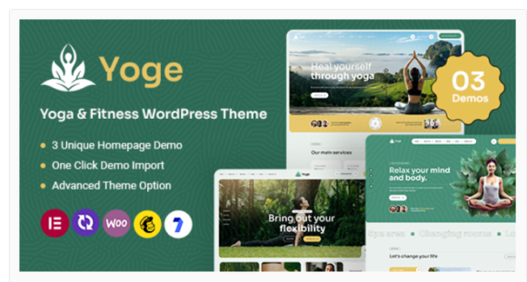 Yoge - Fitness and Yoga WordPress Theme