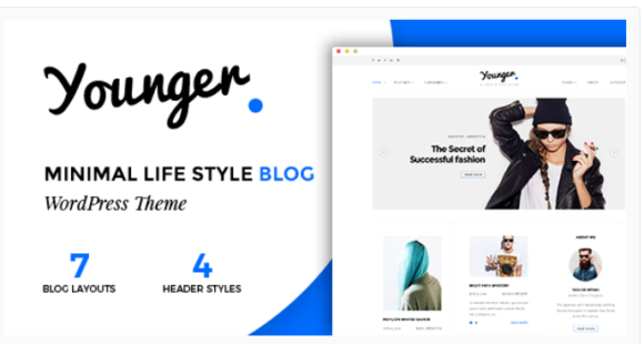 Younger Blogger - Personal Blog Wordpress Theme