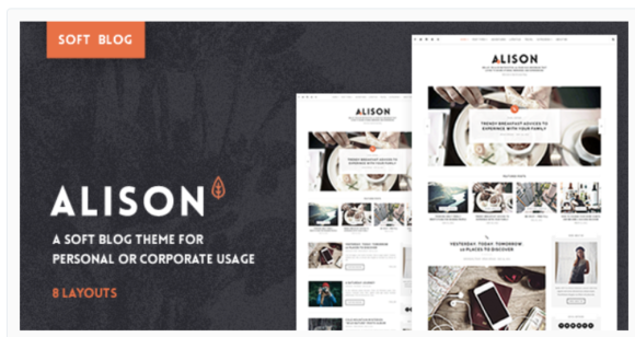 Anne Alison - Soft Personal Blog Wordpress Theme
