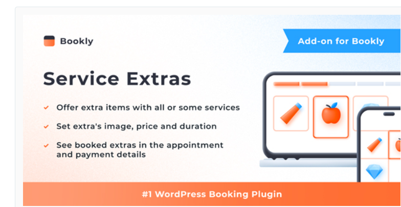 Bookly Service Extras Add-on Wordpress Plugin
