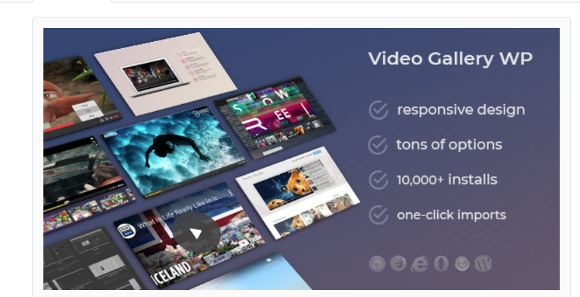 DZS Video Gallery Wordpress Plugin