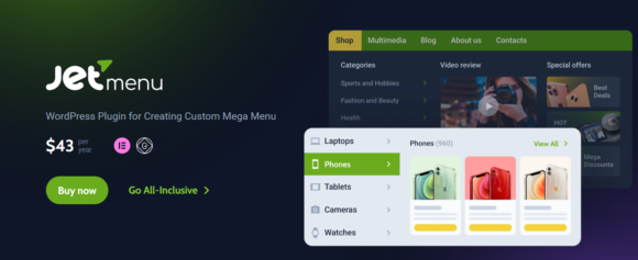 Jet Menu Plugin