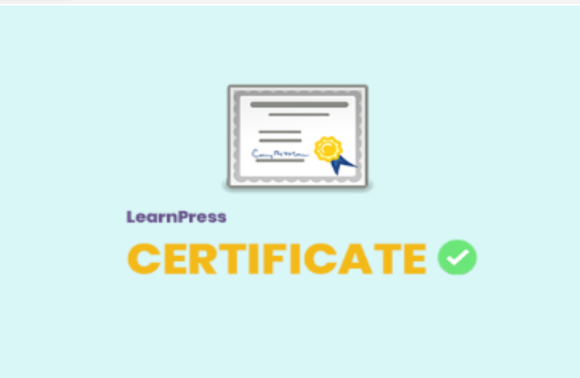 LearnPress – Certificates Add-on Plugin