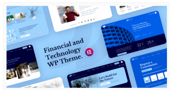 MLab - Financial and Technology WordPress Theme