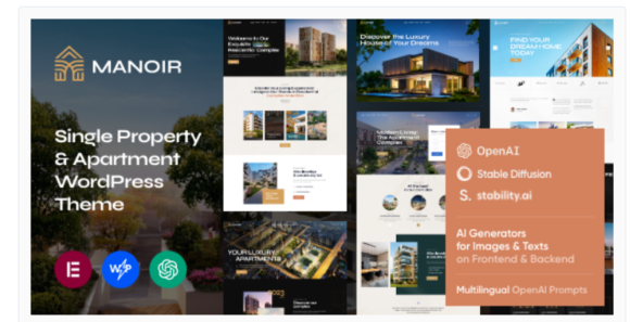 Manoir - Single Property & Apartment WordPress Theme