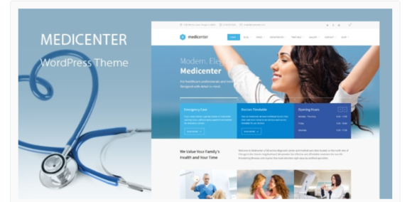 MediCenter - Health Medical Clinic WordPress Theme