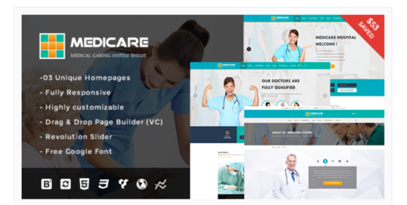 Medicare - Medical and Health Responsive WordPress Theme