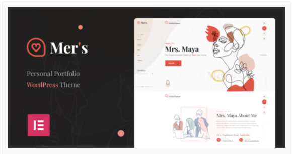 Mer's - Personal Portfolio WordPress Theme