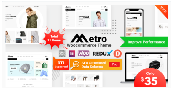 Metro – Minimal WooCommerce WordPress Theme