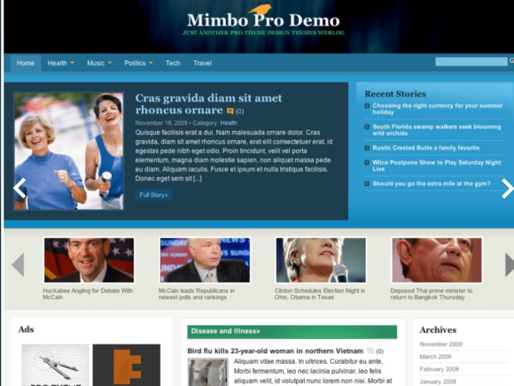 Mimbo Pro WordPress Theme