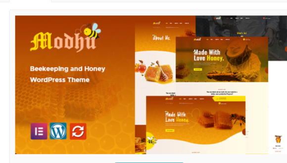Modhu - Beekeeping and Honey WordPress Theme