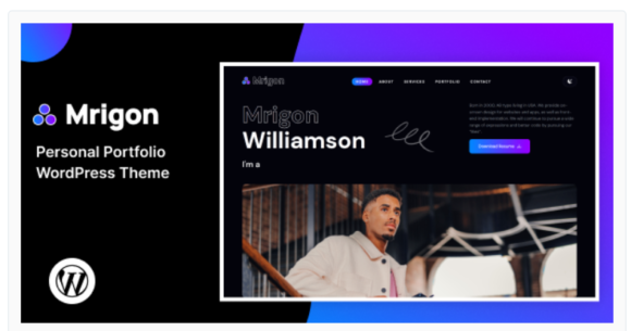 Mrigon – Personal Portfolio WordPress Theme