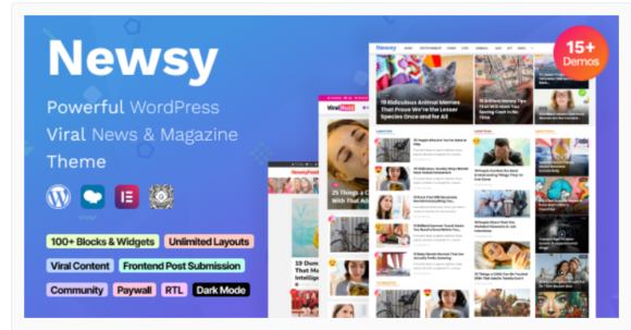 Newsy - Viral News & Magazine WordPress Theme