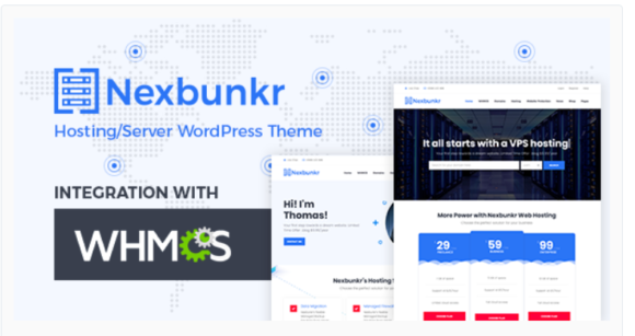 Nexbunker - Hosting Server WordPress Theme