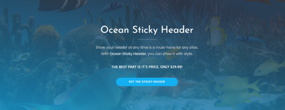 Ocean Sticky Header wordpress Plugin