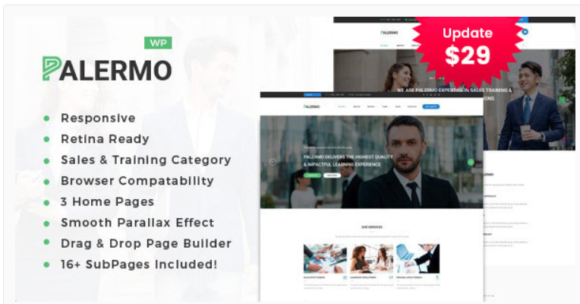 Palermo - Business Consulting and Professional Services WordPress Theme