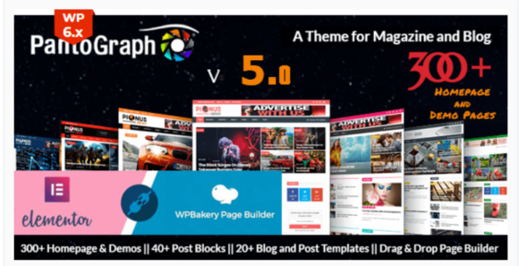 PantoGraph - Newspaper Magazine Wordpress Theme